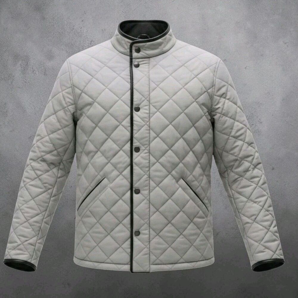 GenTeal Northpoint Quilted Jacket Mens M Graphite Gray Fleece Lined Gorpcore New